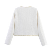 Elegant and fashionable pearl-decorated jacket - Thumbnail 1