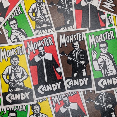 Series 3 - monster candy custom horror trading card set