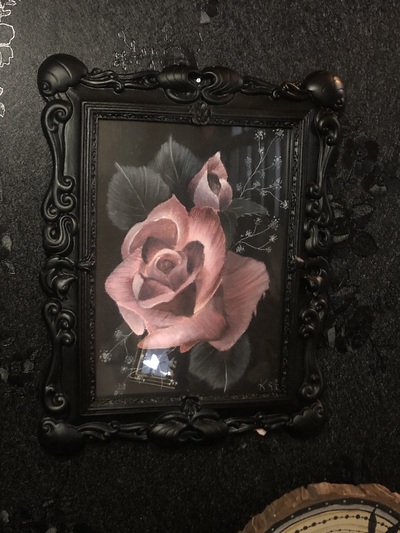 Framed Rose Painting