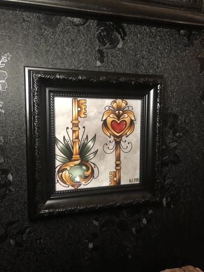 Ornate Key Framed Print