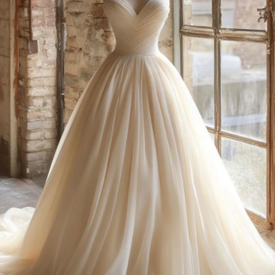 A line sweetheart unique mermaid wedding dress party dress