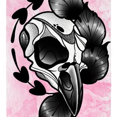 Bird skull 1 // print