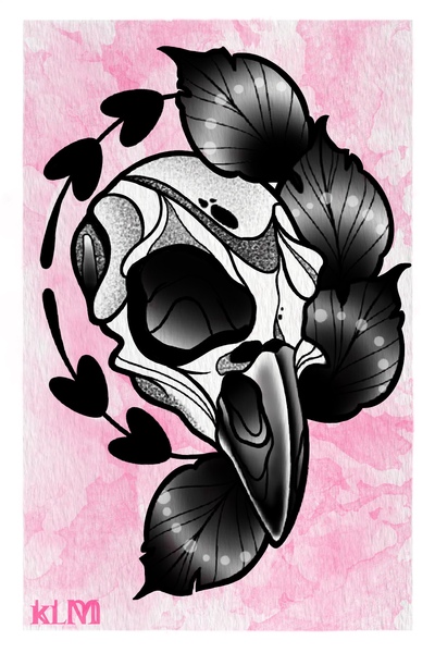 Bird Skull 1 // Print