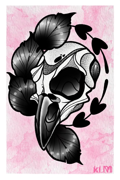 Bird Skull 2 // Print