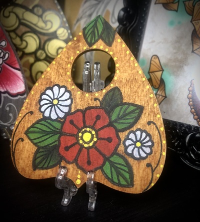 Trad Floral Mini Ouija Planchette