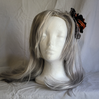 Halloween rosette hair clip - Thumbnail 2