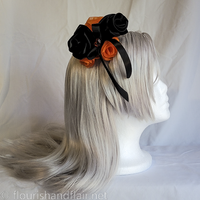 Fancy Halloween rose hair accessory - Thumbnail 1