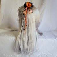 Halloween flower hair accessory - bows and roses - Thumbnail 1