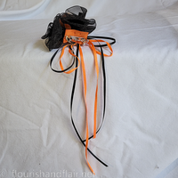 Halloween flower hair accessory - bows and roses - Thumbnail 2