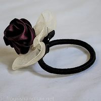Rose and Ruffle Hair Tie - Thumbnail 1