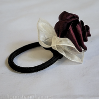 Rose and Ruffle Hair Tie - Thumbnail 2