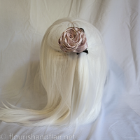 Pink and Gold Rose Hair Tie - Thumbnail 1