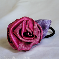 Glitter Rose Hair Tie - Thumbnail 6