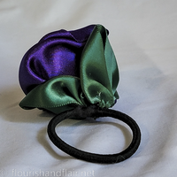 Purple Rose Hair Tie - Thumbnail 3