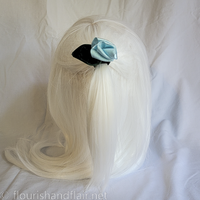 Blue flower hair tie - Thumbnail 2