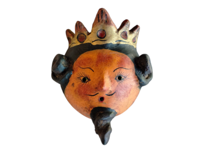Coconut mask. Collectibles. Home decoration. Wall decoration. Interior decoration. Mexican mask. Mexican craft. Mexican Folk Art.