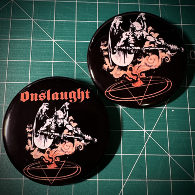Onslaught Pin Badge