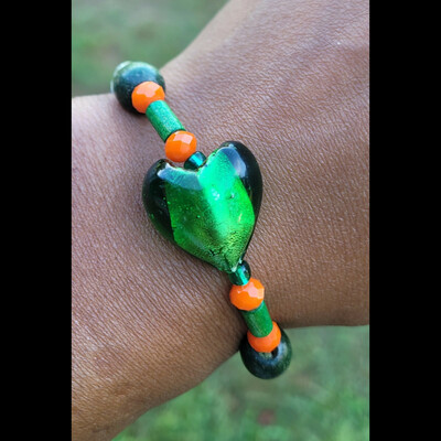 I 💚 famu🐍🐍🧡💚 bracelet💫 ready-made⏳️🎨 by nubian collection artwear 👑 