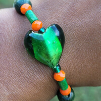 I 💚 FAMU🐍🐍🧡💚 BRACELET💫 READY-MADE⏳️🎨 By Nubian Collection Artwear 👑  - Thumbnail 1