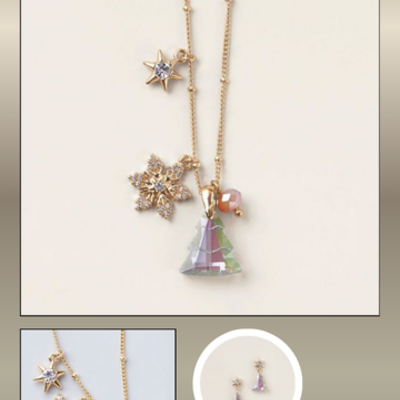 Northern star holiday charm necklace - Thumbnail 3
