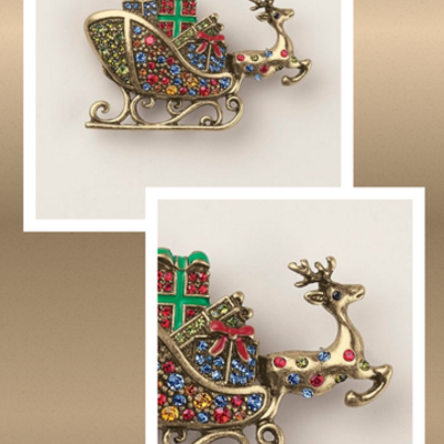 Dashing jingle sleigh ride pin - Thumbnail 2