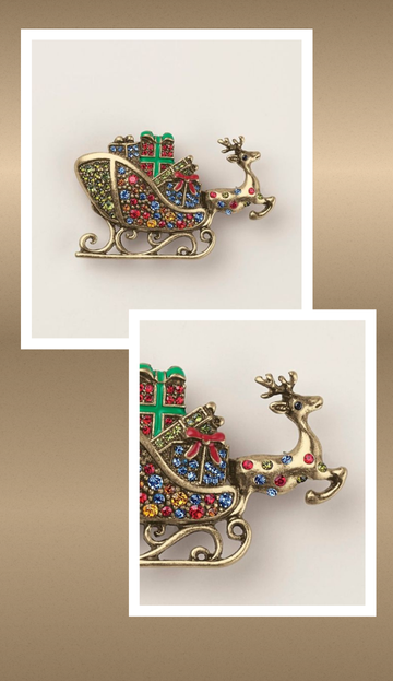 Dashing Jingle Sleigh Ride Pin