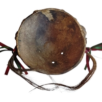 Coconut mask. Collectibles. Home decoration. Wall decoration. Interior decoration. Mexican mask. Mexican craft. Mexican Folk Art. - Thumbnail 3
