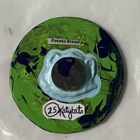 Circle Kitty Magnet POTATO BREAD  - Thumbnail 1