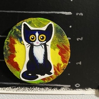 Circle Kitty Magnet POTATO BREAD  - Thumbnail 2