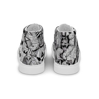 Punkin party Womens high top canvas shoes - Thumbnail 1