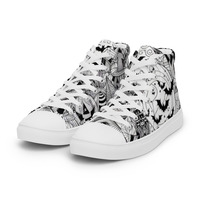 Punkin party Womens high top canvas shoes - Thumbnail 3