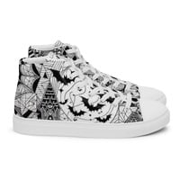 Punkin party Womens high top canvas shoes - Thumbnail 6
