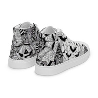 Punkin party Womens high top canvas shoes - Thumbnail 7