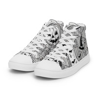 Moon witch Womens high top canvas shoes - Thumbnail 3