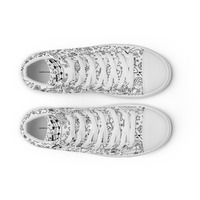  America Love Womens high top canvas shoes - Thumbnail 5