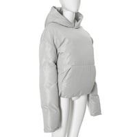 Fashionable hooded loose-fitting cotton coat - Thumbnail 4