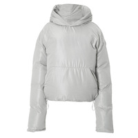 Fashionable hooded loose-fitting cotton coat - Thumbnail 5