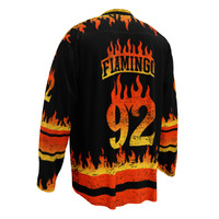 Flaming Flamingos Hockey Jersey (Limited) - Thumbnail 2