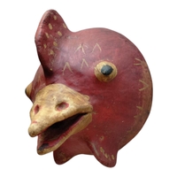 Coconut mask. Collectibles. Home decoration. Wall decoration. Interior decoration. Mexican mask. Mexican craft. Mexican Folk Art. - Thumbnail 1