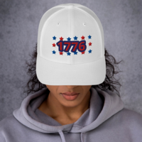 1776 USA / AMERICA HAT / POLITICAL ATTIRE Trucker Cap - Thumbnail 7