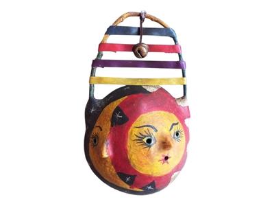 Coconut mask. Collectibles. Home decoration. Wall decoration. Interior decoration. Mexican mask. Mexican craft. Mexican Folk Art.