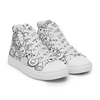 Animal friends Womens high top canvas shoes - Thumbnail 8