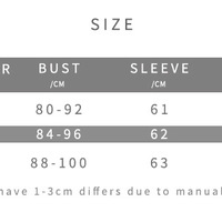 Hot Girl Horizontal Bar Casual Short Navel-Exposed Zipper Cardigan Jacket - Thumbnail 2