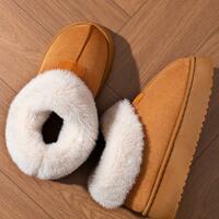 Warm Soft Fur Snow Boots - Thumbnail 3