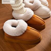 Warm Soft Fur Snow Boots - Thumbnail 4