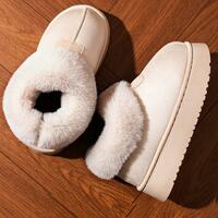Warm Soft Fur Snow Boots - Thumbnail 2