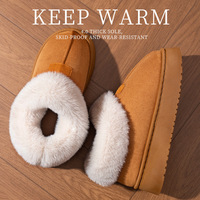 Warm Soft Fur Snow Boots - Thumbnail 1