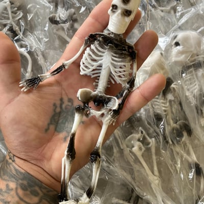  vintage rubber skeleton 8” 