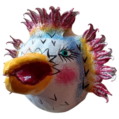 Vibrant coconut mask. collectibles. home decoration. wall decoration. interior decoration. mexican mask. mexican craft. mexican folk art.