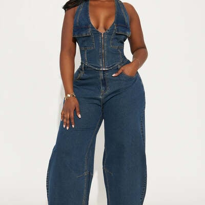 Barrel jean set